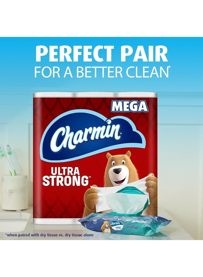 Charmin Flushable Wipes, 40 Wipes (Pack of 4), 160 Total Wipes - Image 3